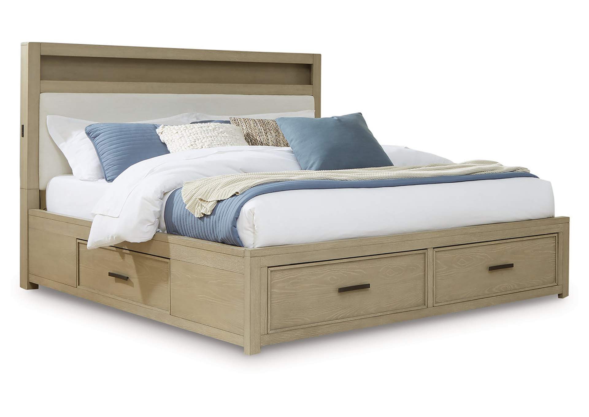 Calmoro Queen Bookcase Bed image 1