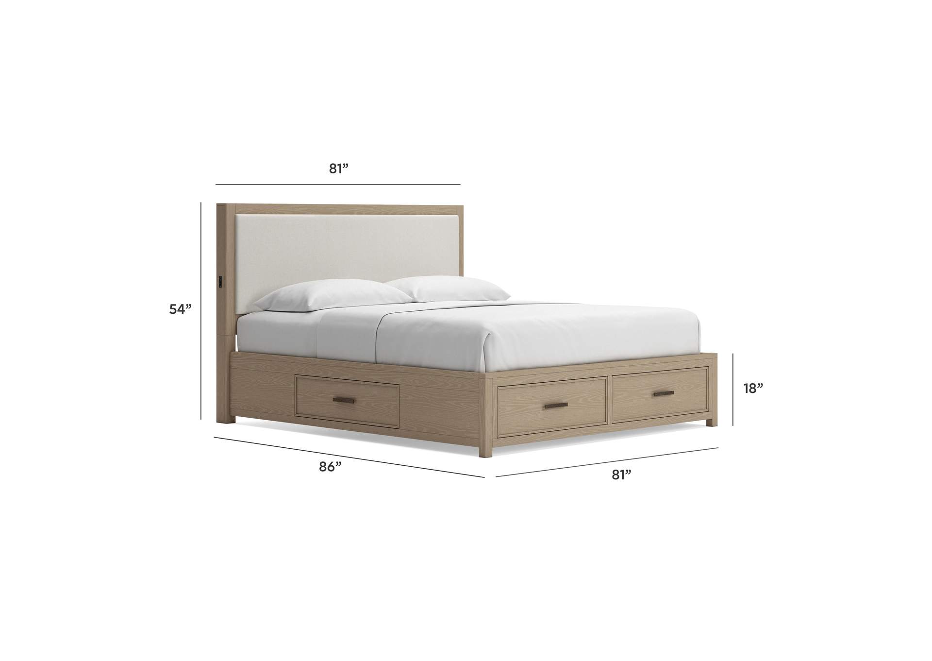 Calmoro California King Bookcase Bed image 6