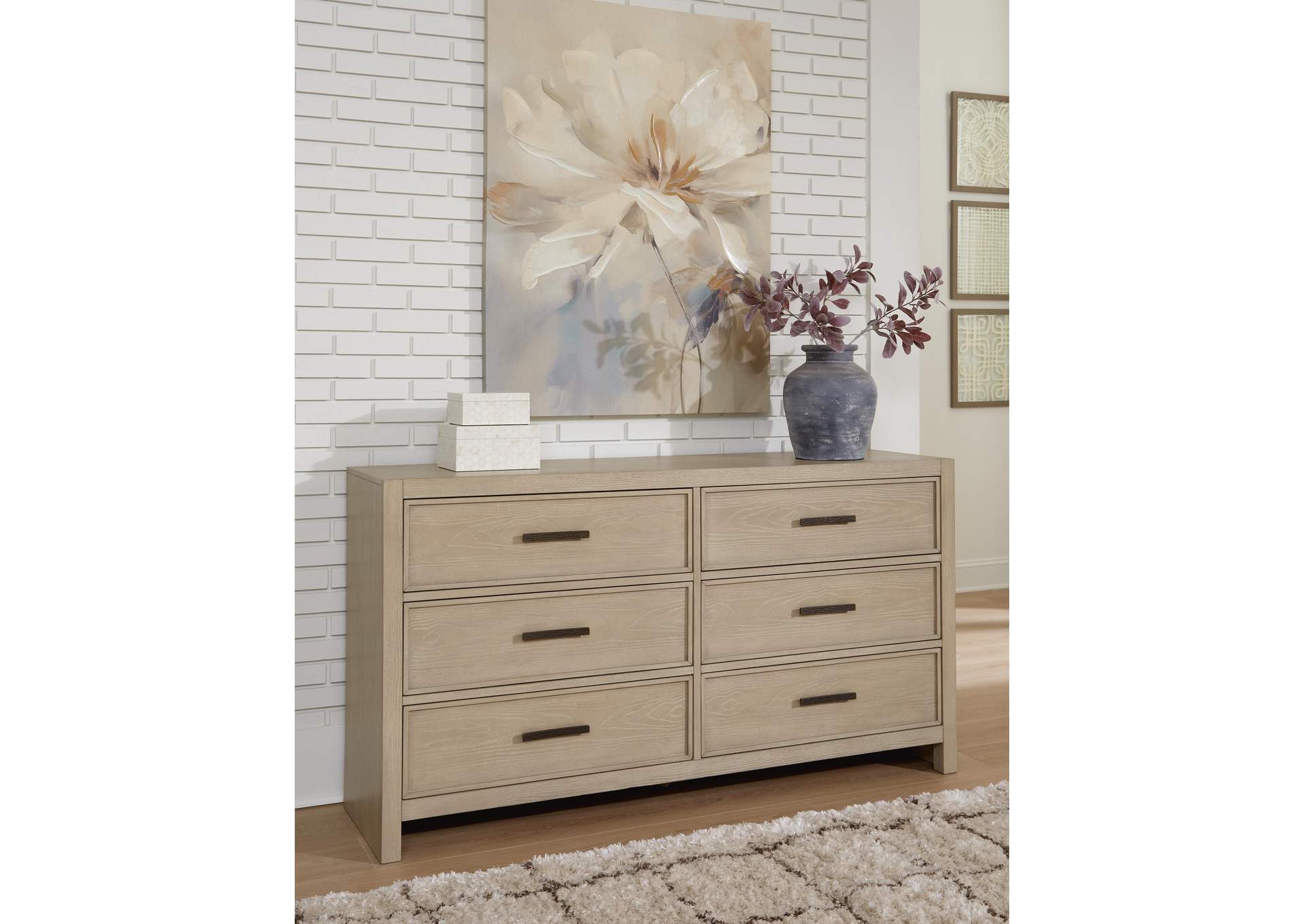 Calmoro California King Bookcase Bed with Dresser image 12