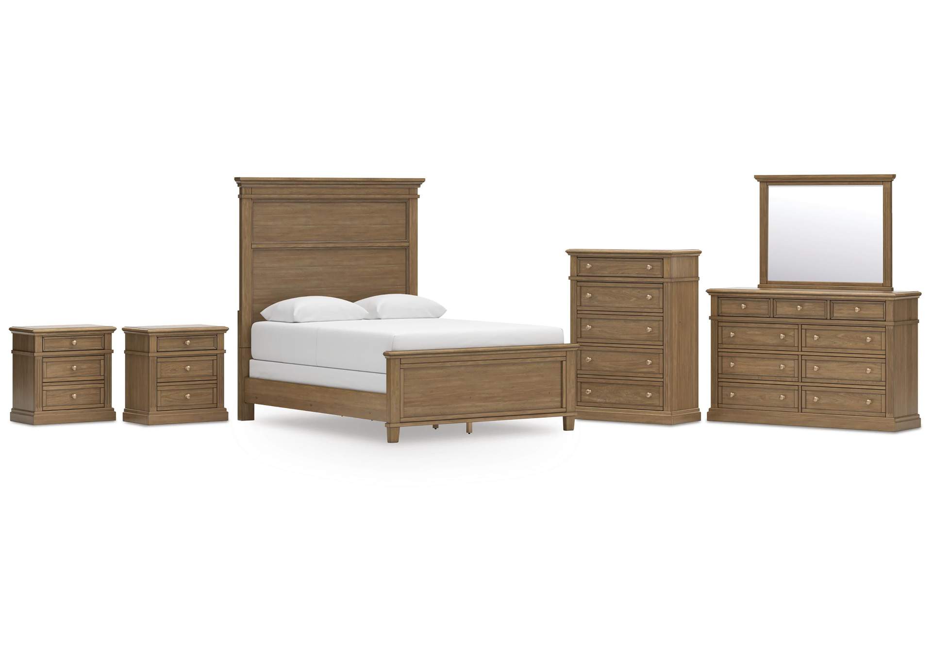 Mylarken Queen Panel Bed, Dresser, Mirror, Chest and 2 Nightstands image 1