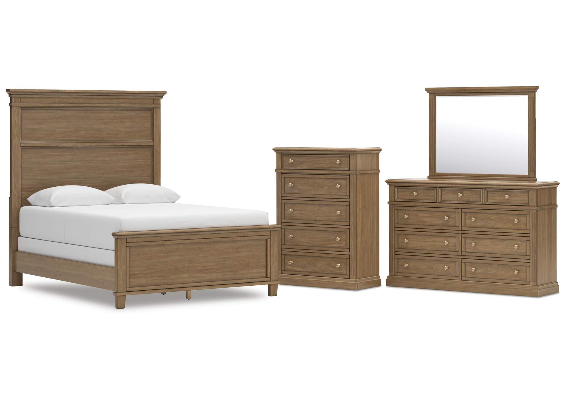 Mylarken Queen Panel Bed, Dresser, Mirror and Chest image 1