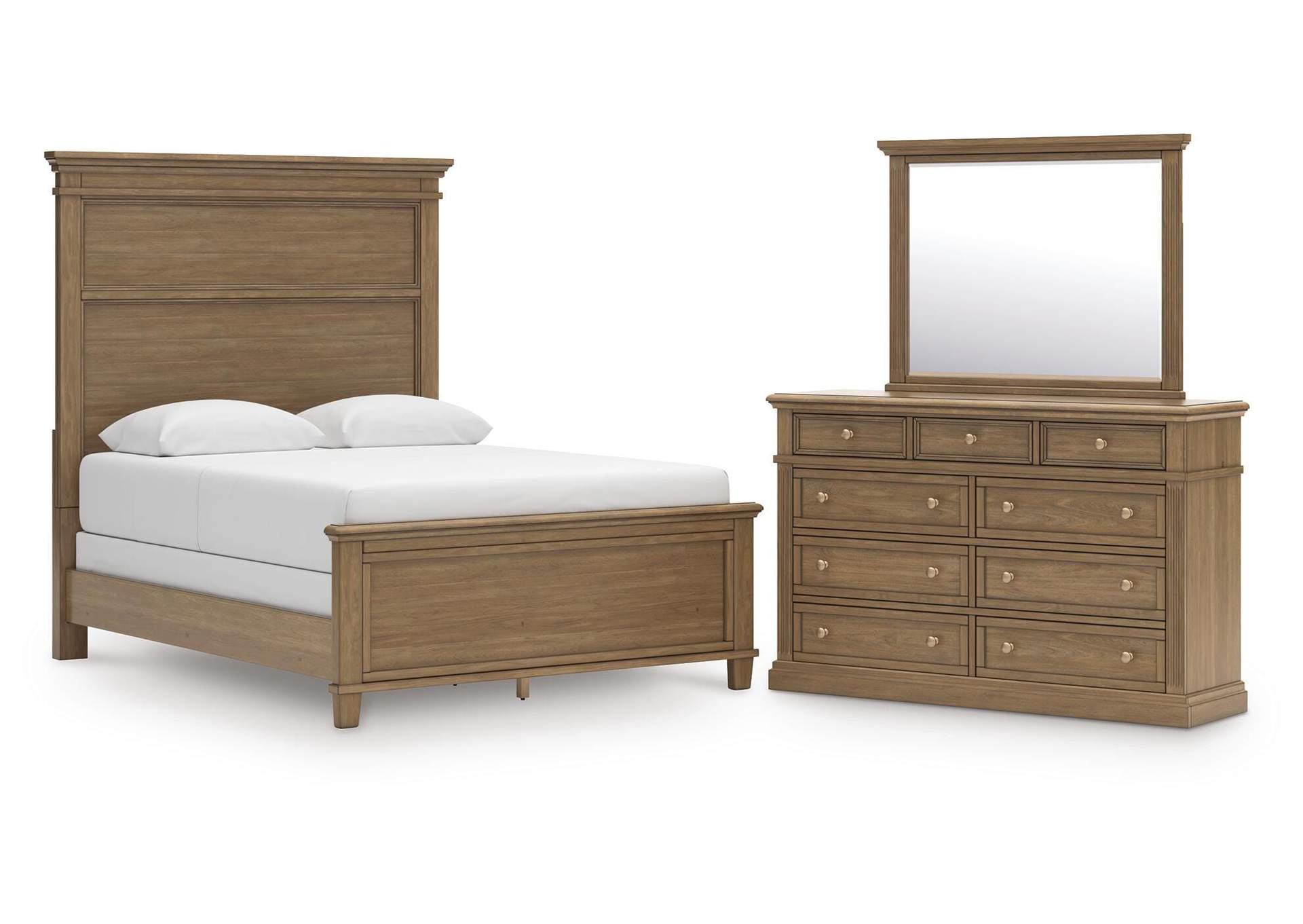 Mylarken Queen Panel Bed, Dresser and Mirror image 1