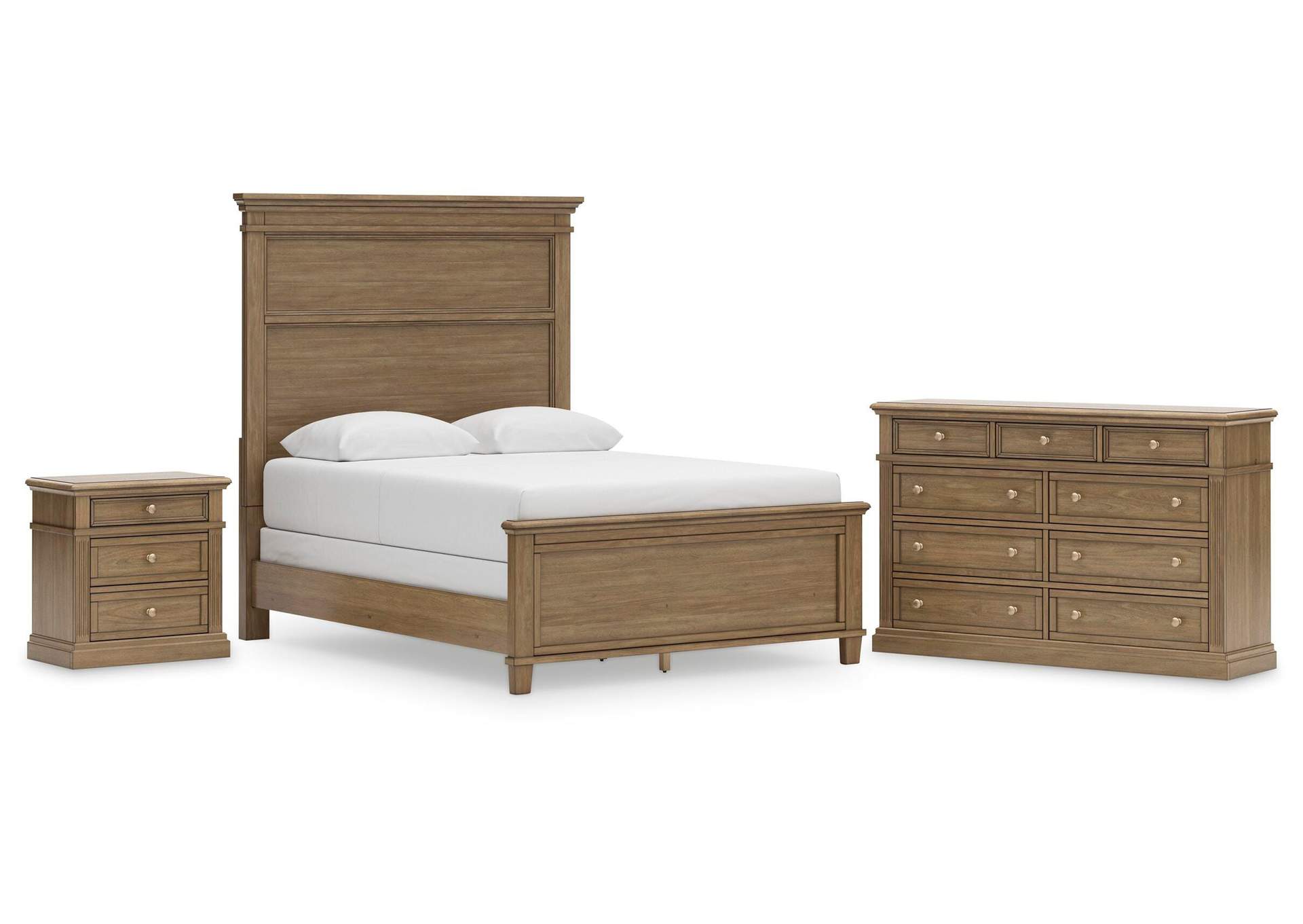 Mylarken Queen Panel Bed with Dresser and Nightstand image 1