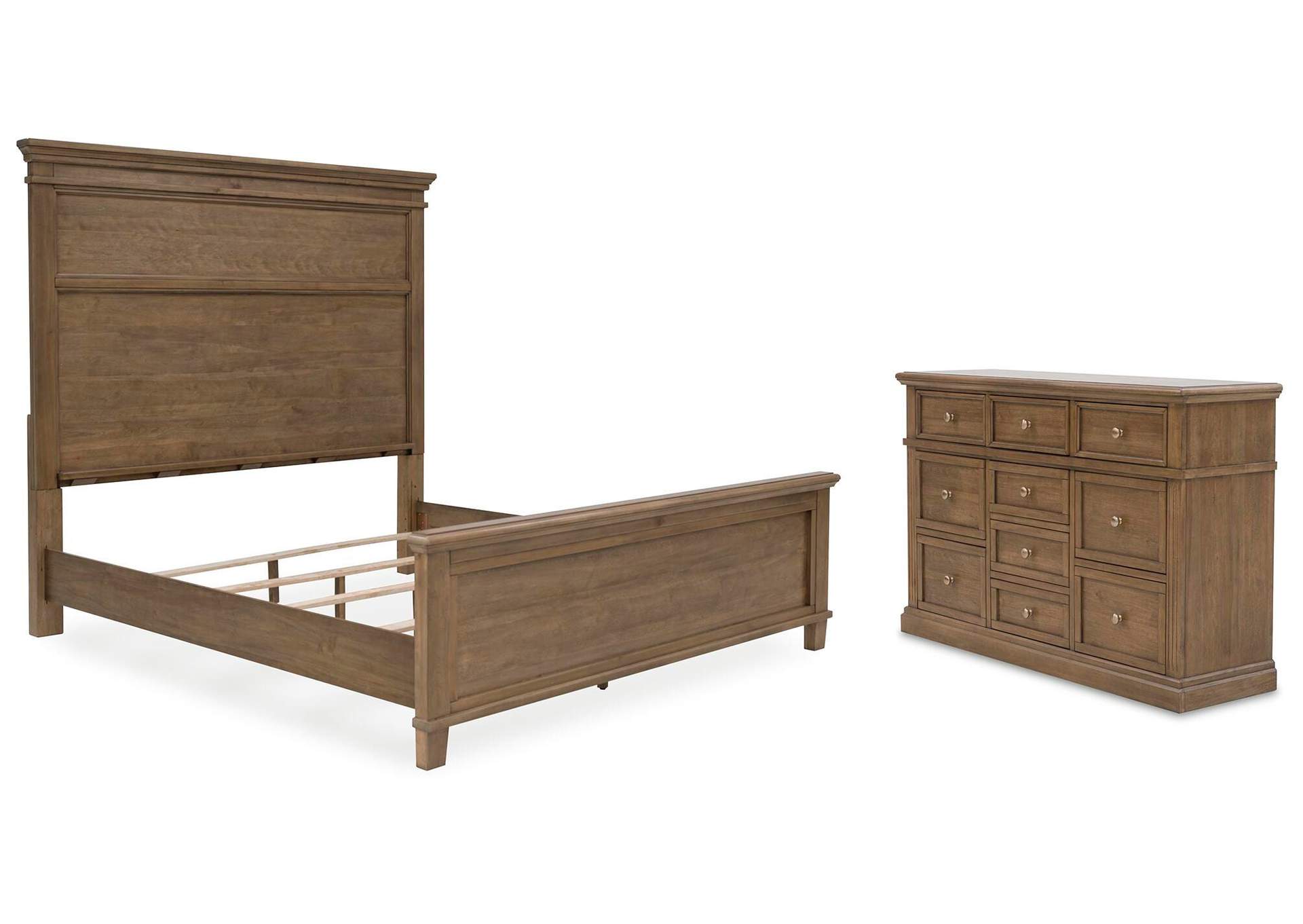 Mylarken California King Panel Bed and Dresser image 1