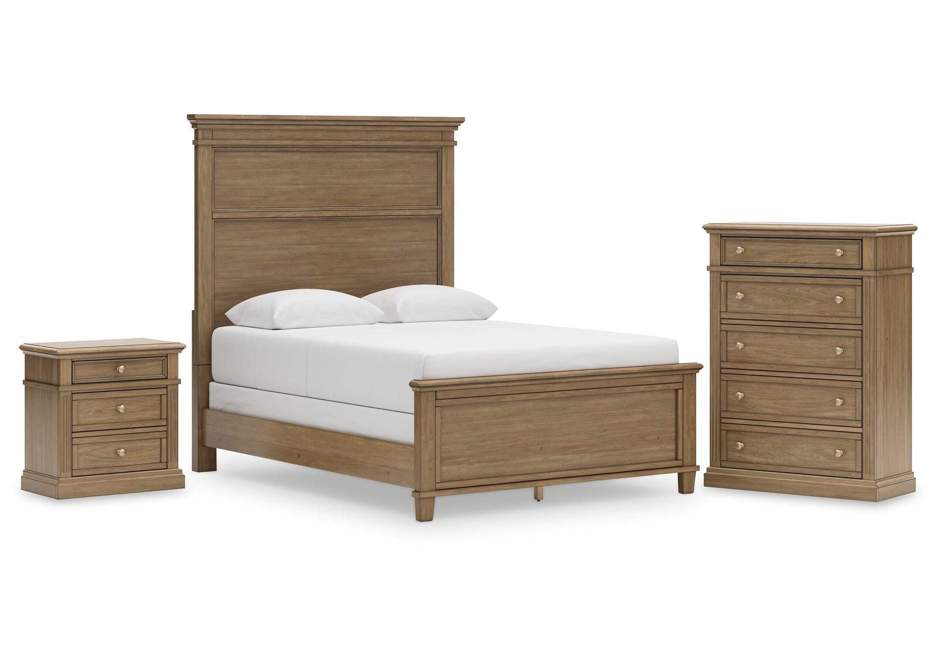 Mylarken Queen Panel Bed with Chest and Nightstand image 1