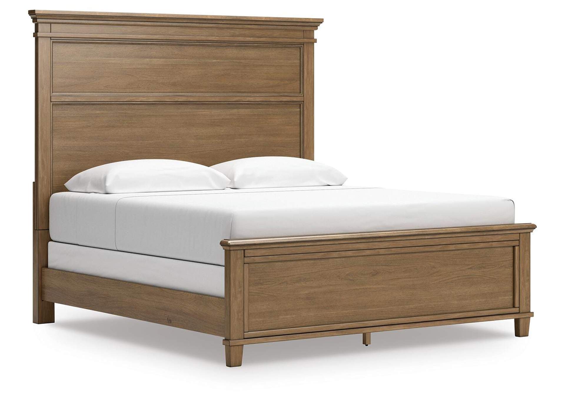 Mylarken King Panel Bed with Mirrored Dresser and Nightstand image 4