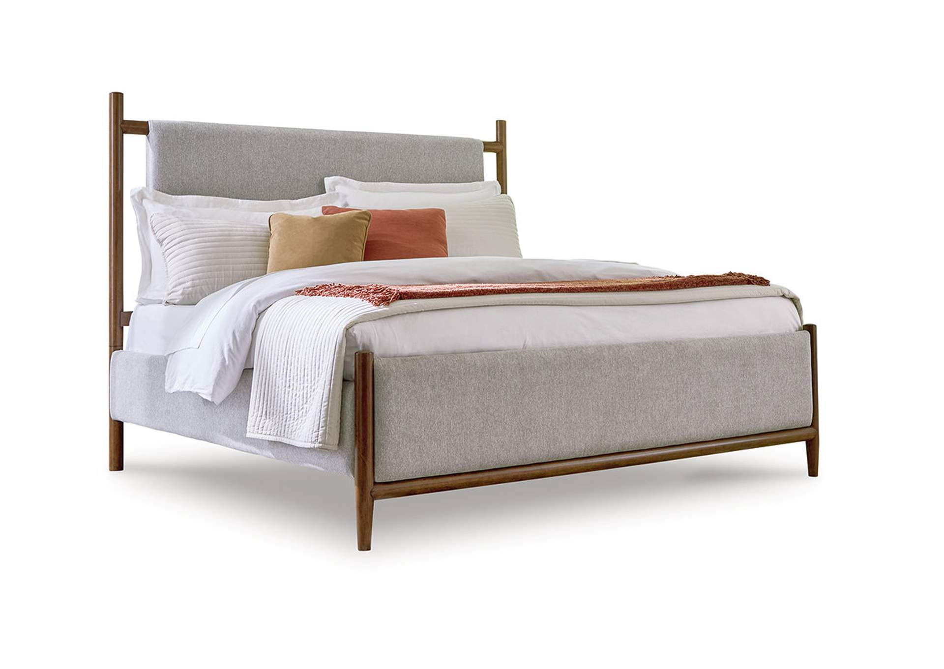Lyncott Queen Upholstered Panel Bed image 1
