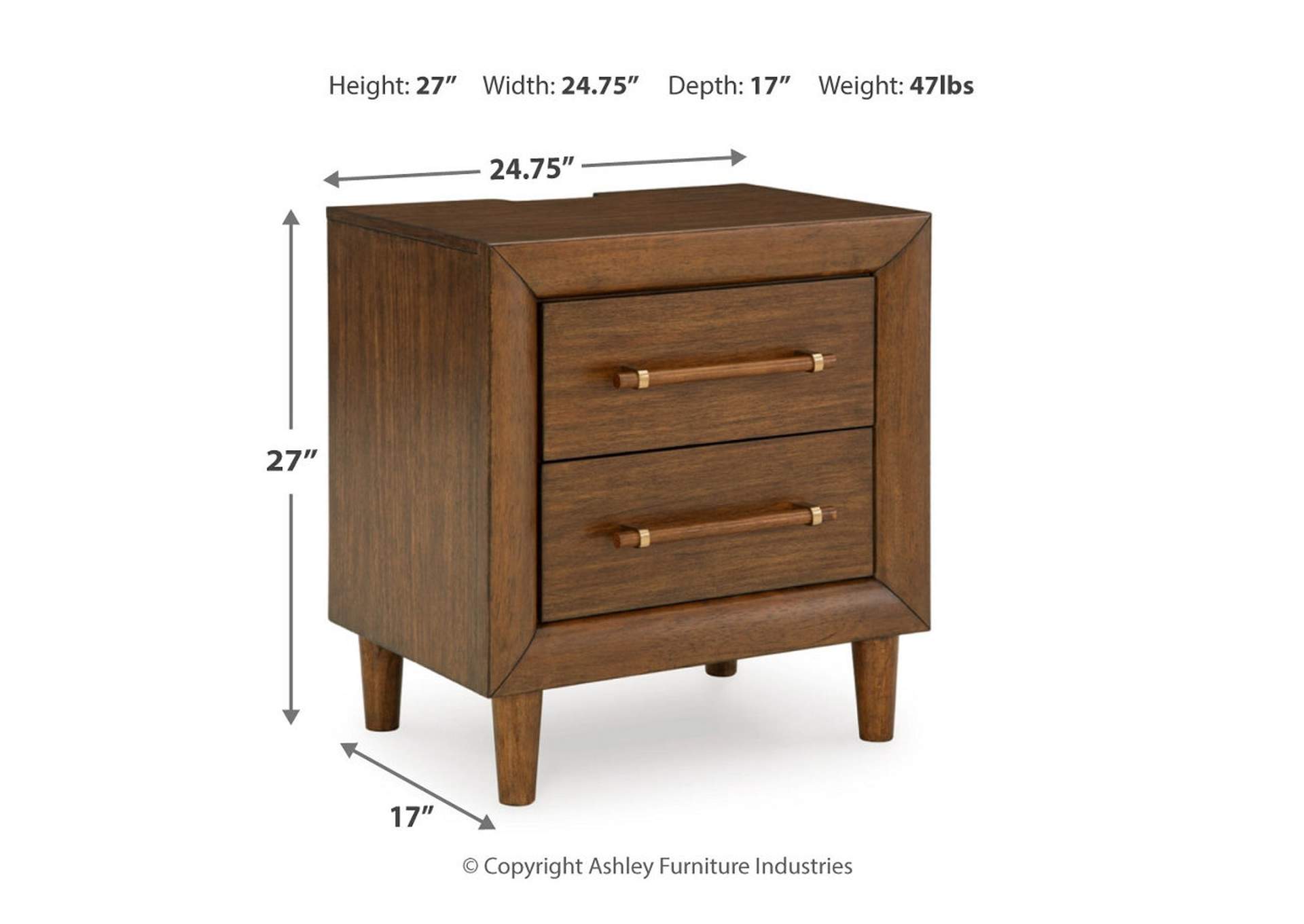 Lyncott California King Upholstered Bed with Mirrored Dresser, Chest and Nightstand image 10