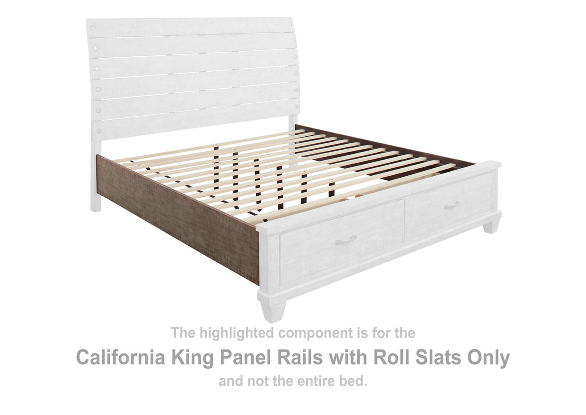 Naydell California King Panel Bed with 2 Storage Drawers
