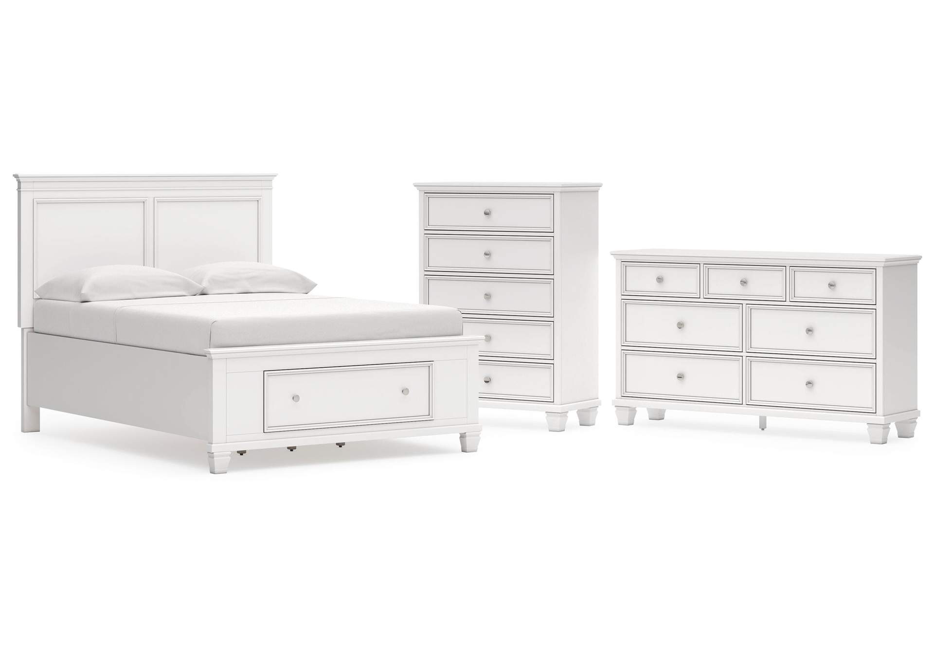 Fortman Full Panel Storage Bed, Dresser and Chest image 1
