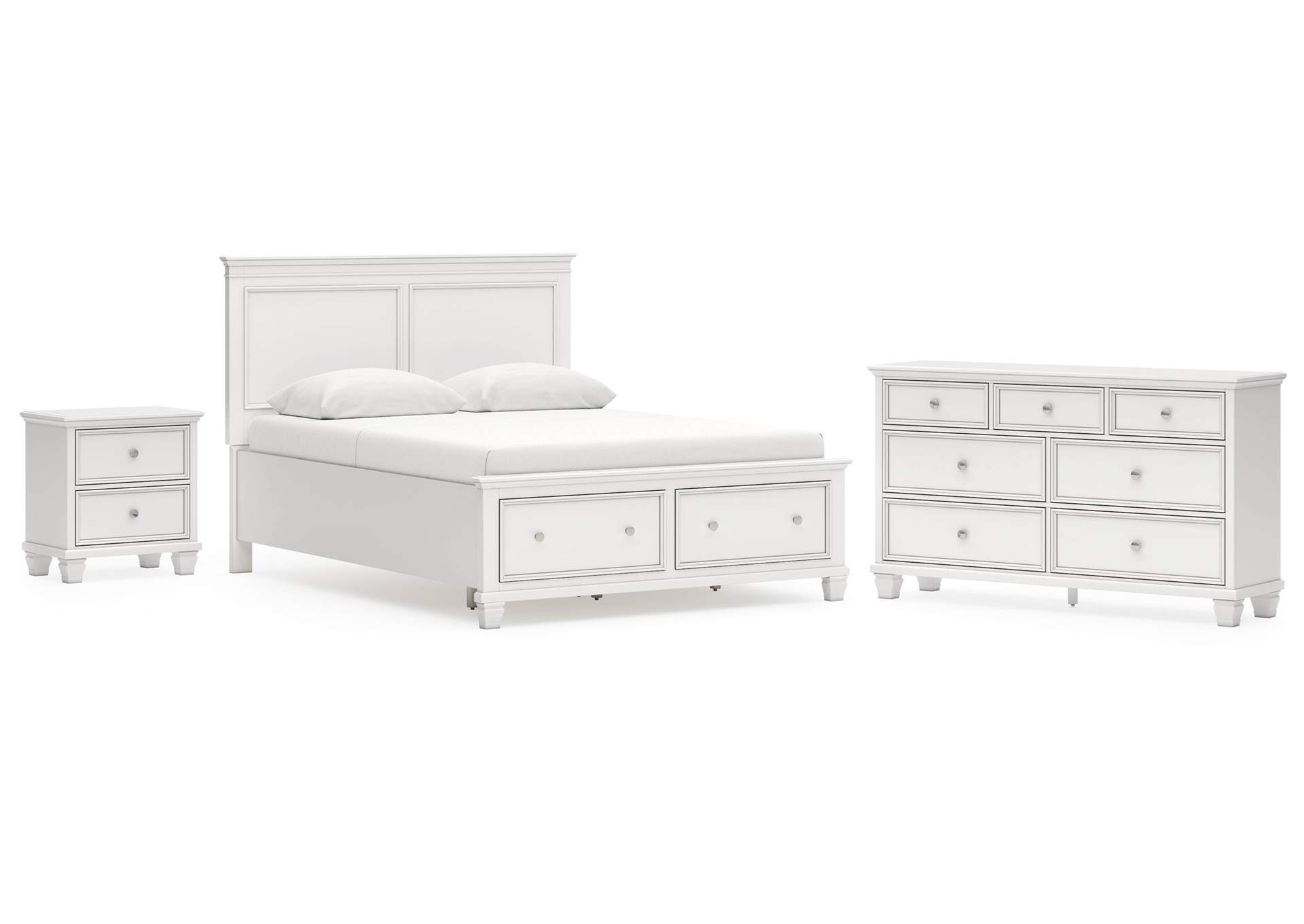 Fortman Queen Panel Storage Bed with Dresser and Nightstand image 1