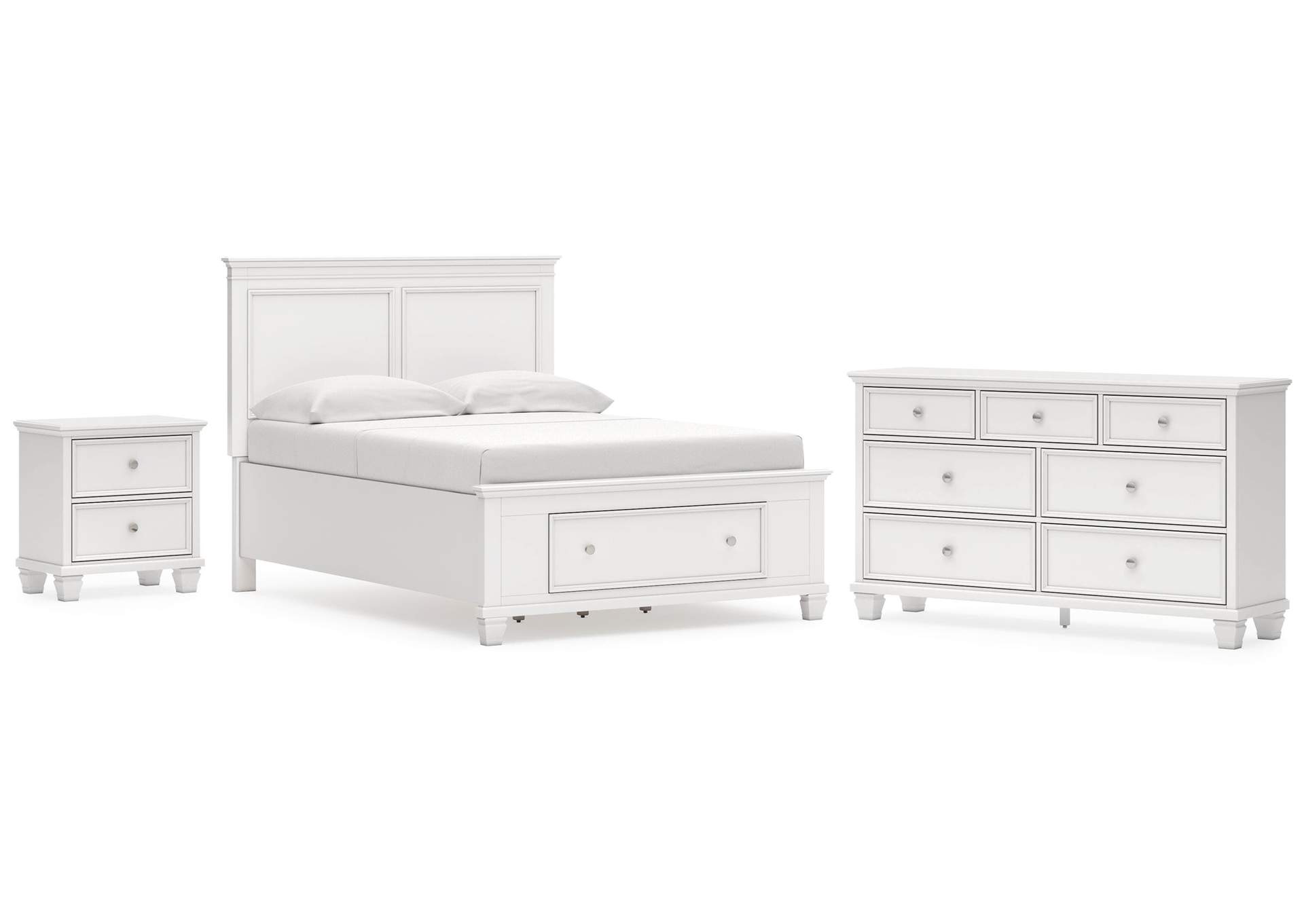 Fortman Full Panel Storage Bed, Dresser and Nightstand image 1