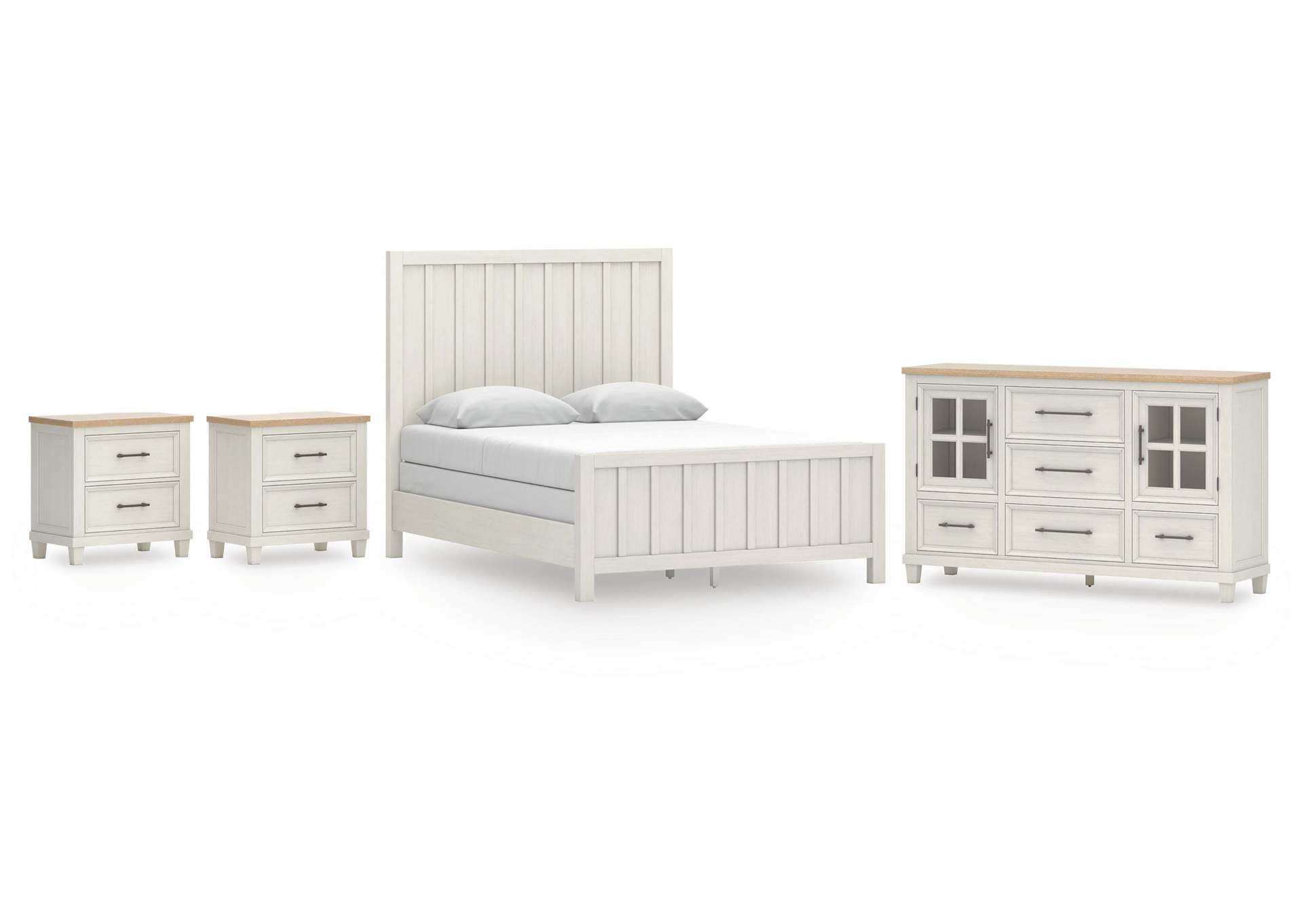 Shaybrock Queen Panel Bed, Dresser and 2 Nightstands image 1