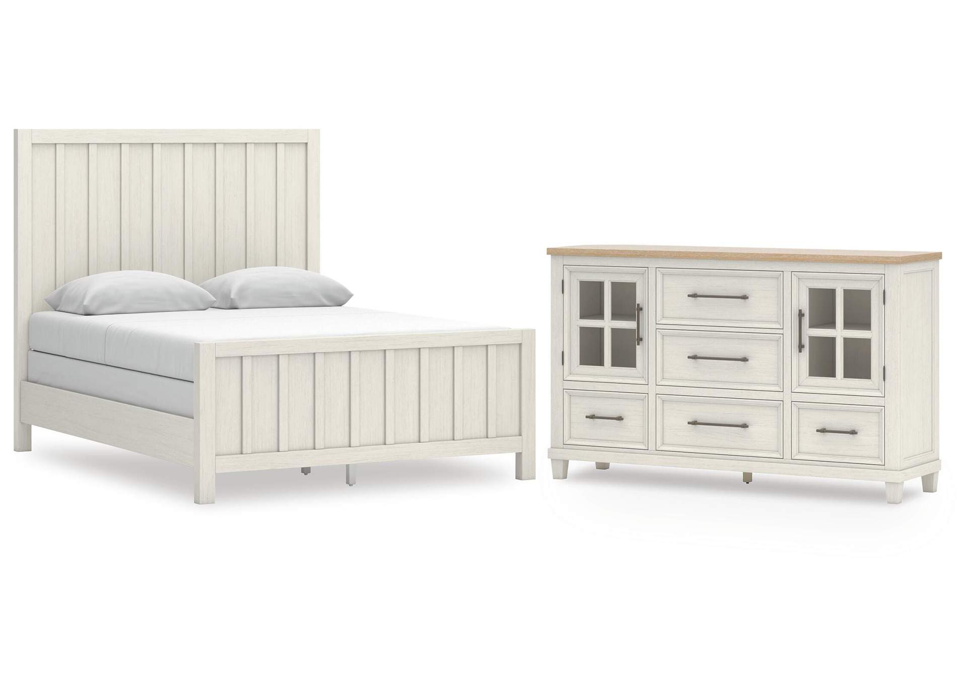 Shaybrock Queen Panel Bed and Dresser image 1