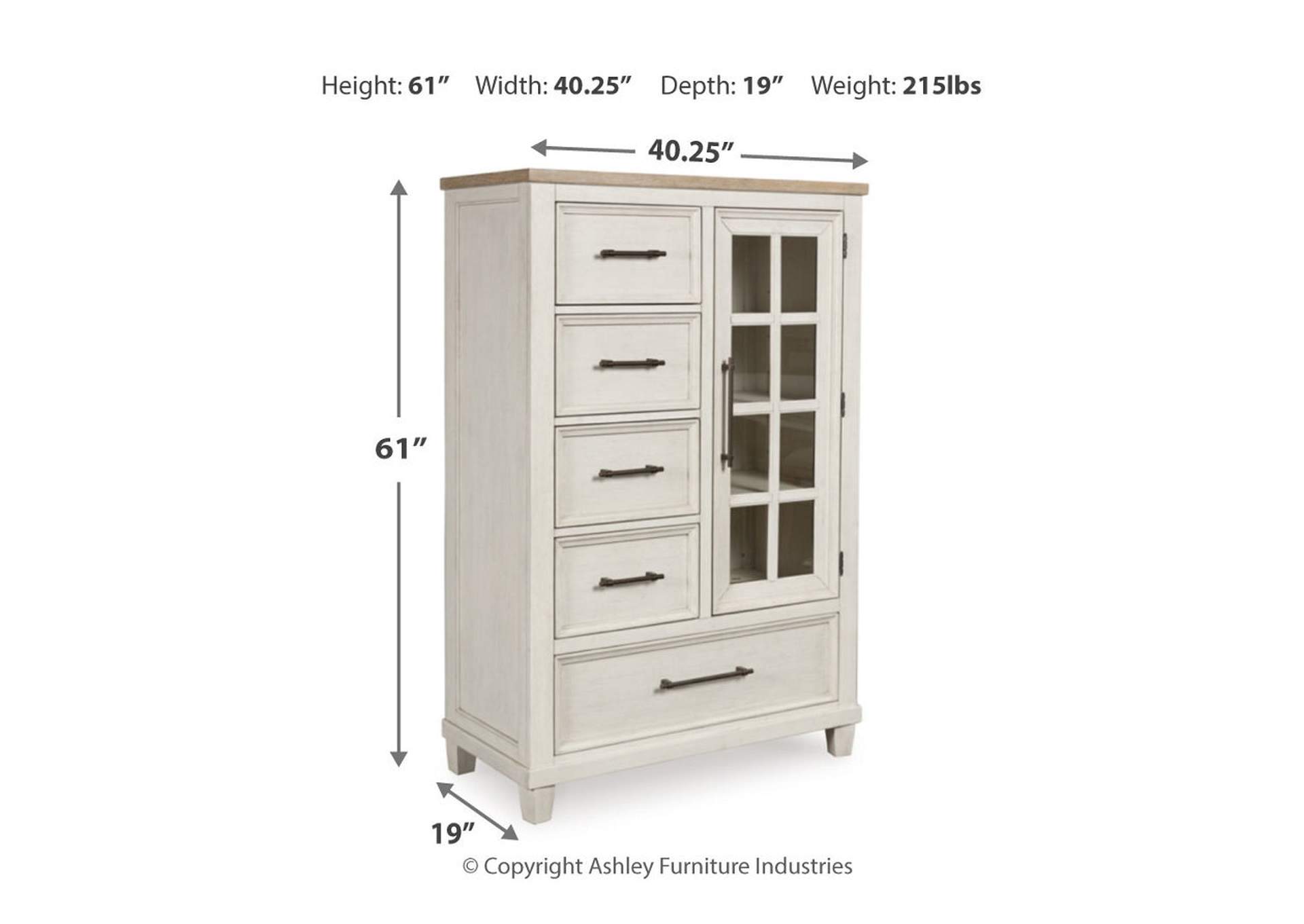 Shaybrock California King Panel Bed with Mirrored Dresser, Chest and Nightstand image 19