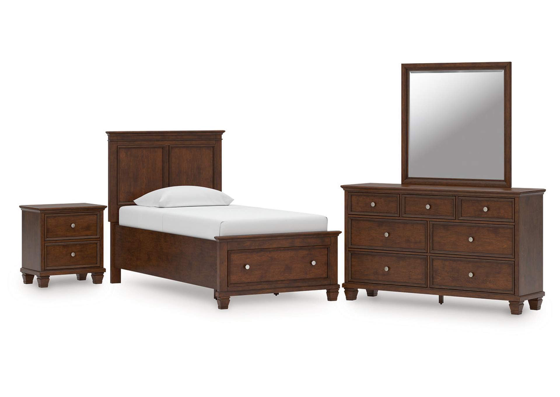 Danabrin Twin Panel Storage Bed, Dresser, Mirror and Nightstand image 1