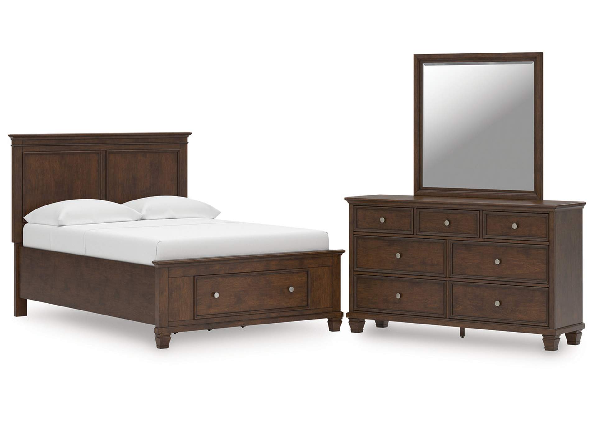 Danabrin Full Panel Storage Bed, Dresser and Mirror image 1