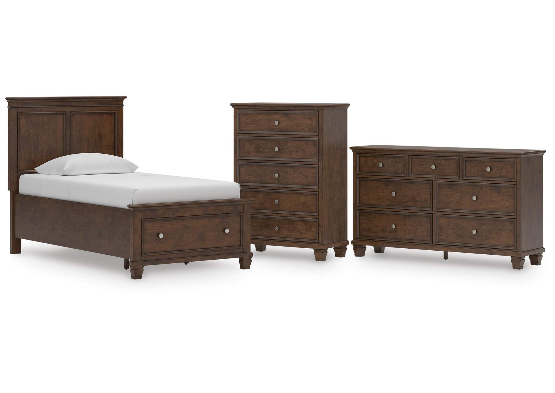 Danabrin Twin Panel Storage Bed, Dresser and Chest image 1