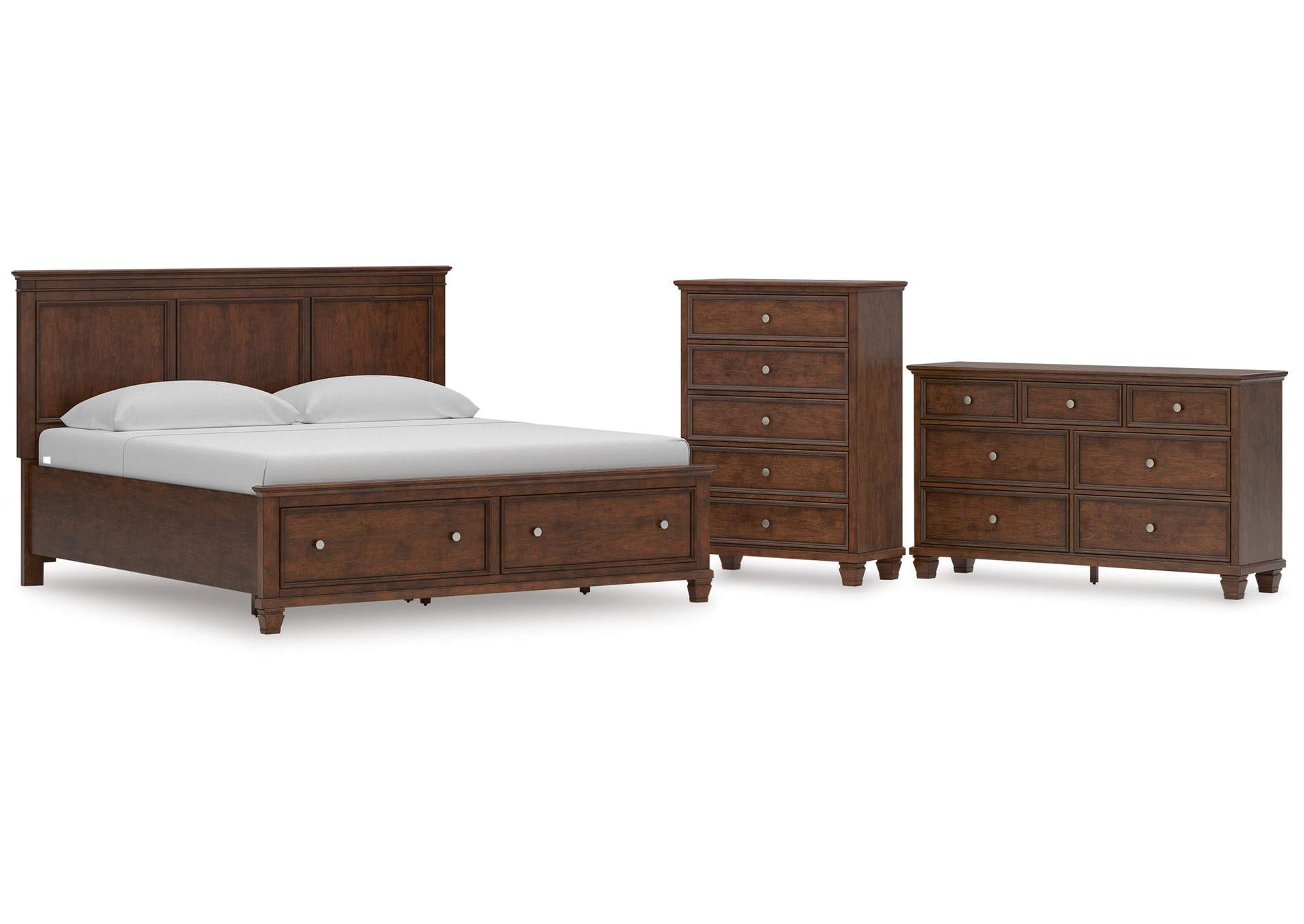 Danabrin King Panel Storage Bed, Dresser and Chest image 1