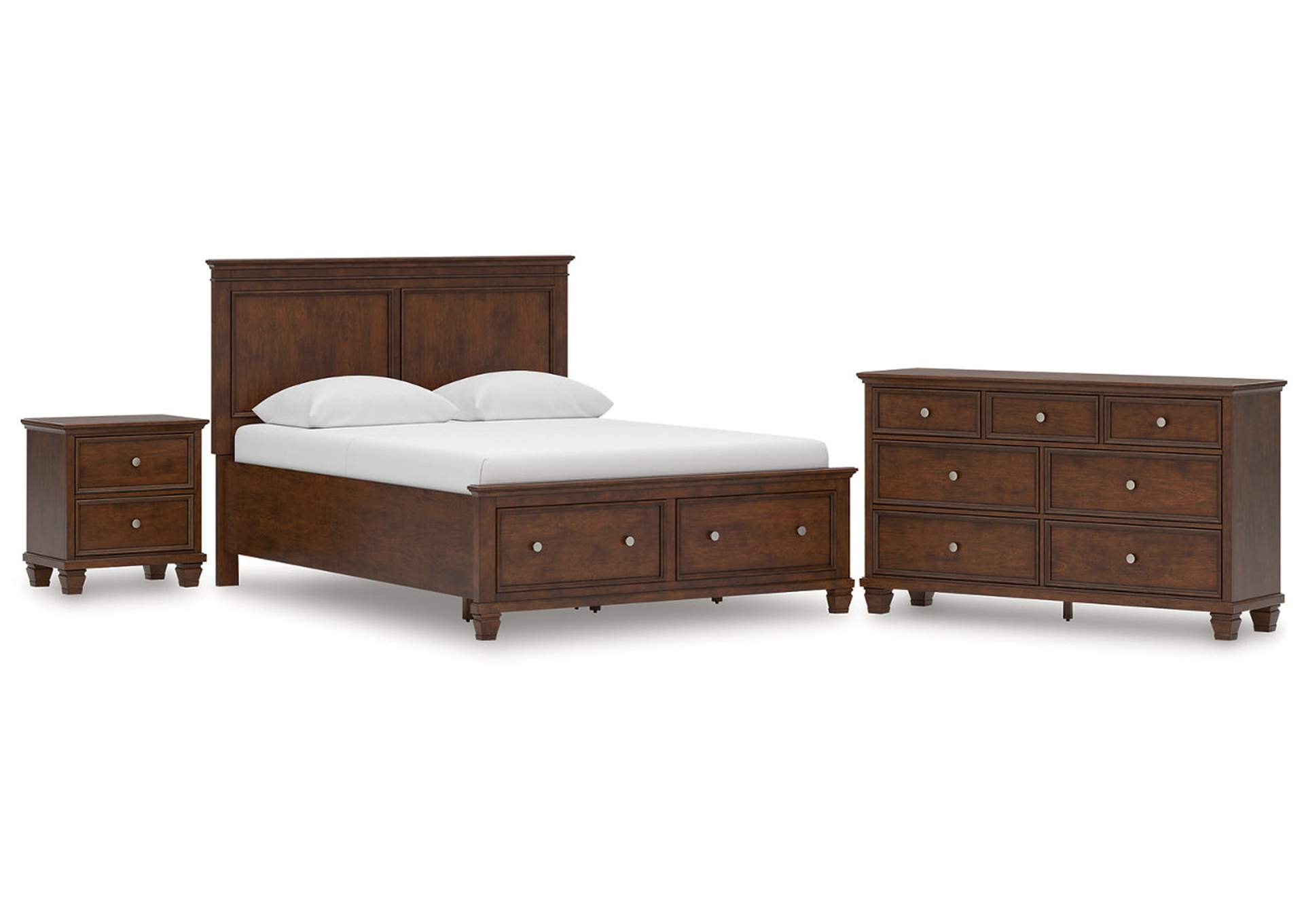 Danabrin Queen Panel Storage Bed, Dresser and Nightstand image 1