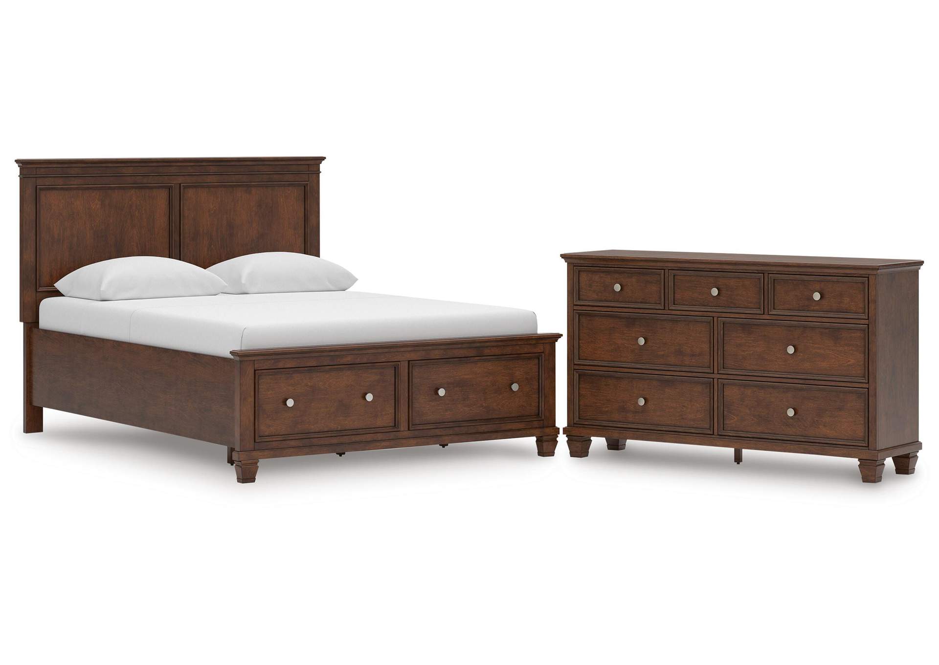 Danabrin Queen Panel Storage Bed and Dresser image 1
