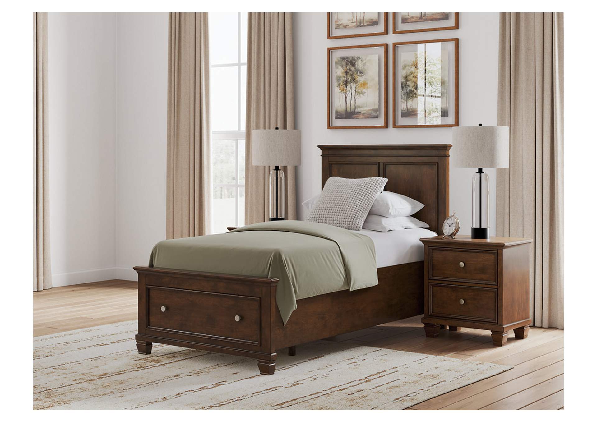 Danabrin Twin Panel Storage Bed, Dresser, Mirror and Nightstand image 5