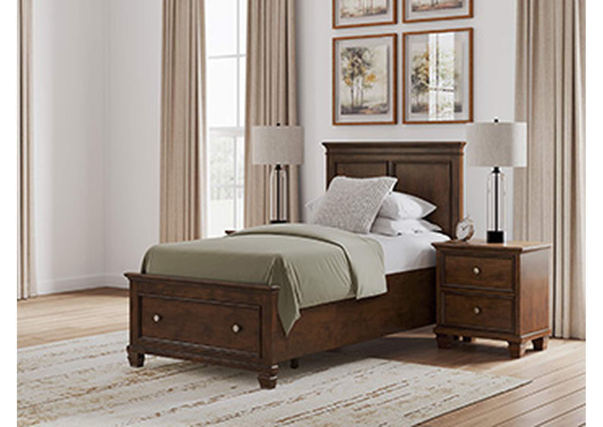 Danabrin Twin Panel Storage Bed image 1