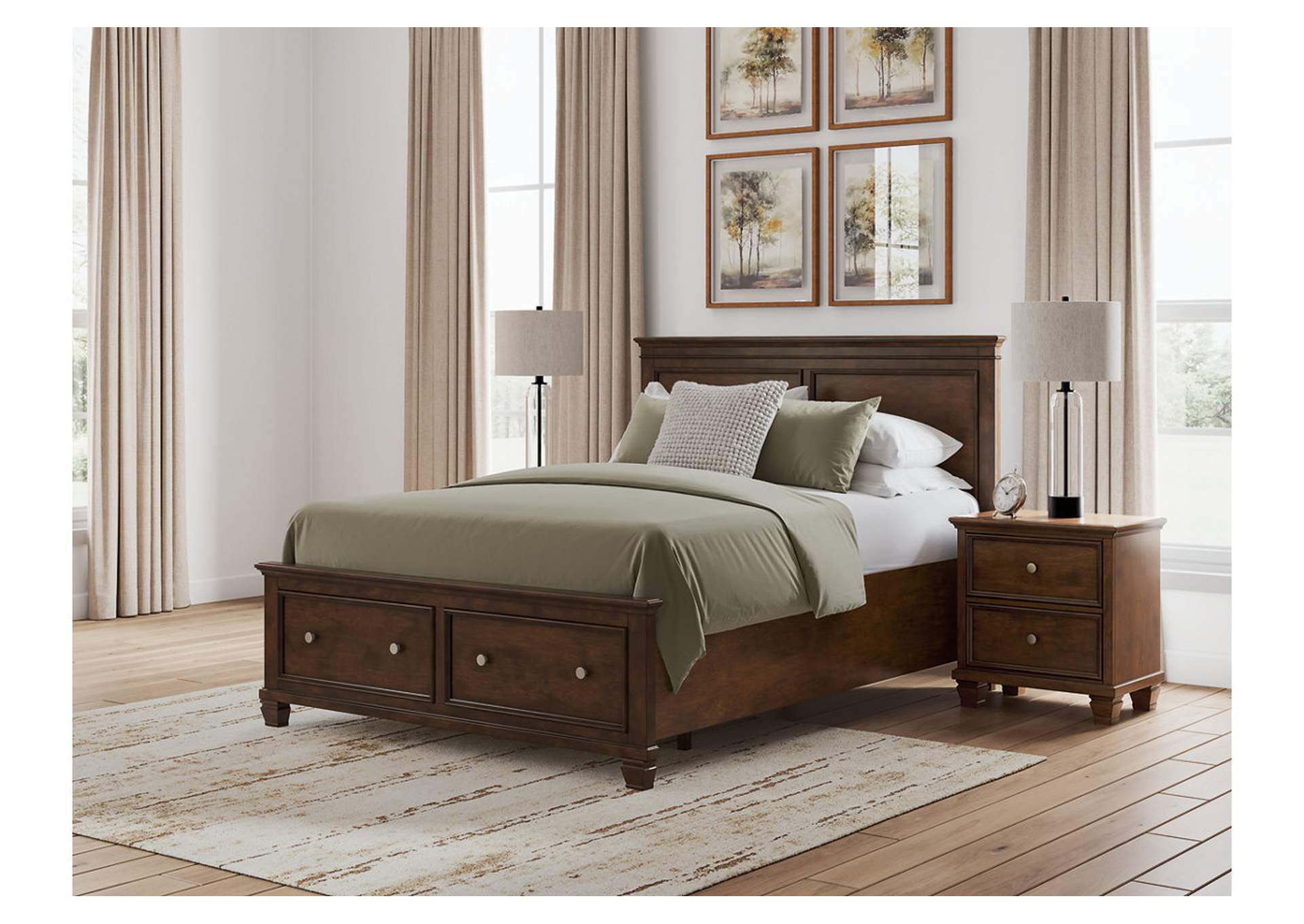 Danabrin Queen Panel Storage Bed, Dresser and Mirror image 11