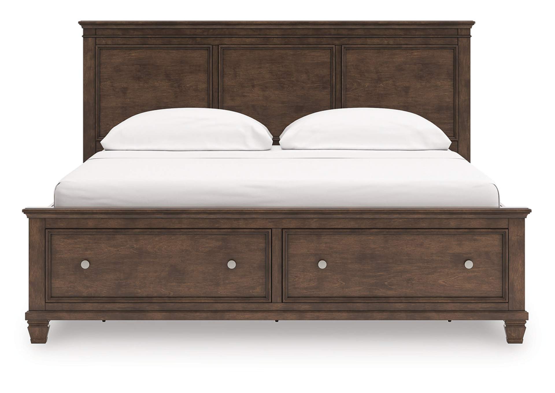 Danabrin California King Panel Storage Bed, Dresser, Mirror and Nightstand image 16