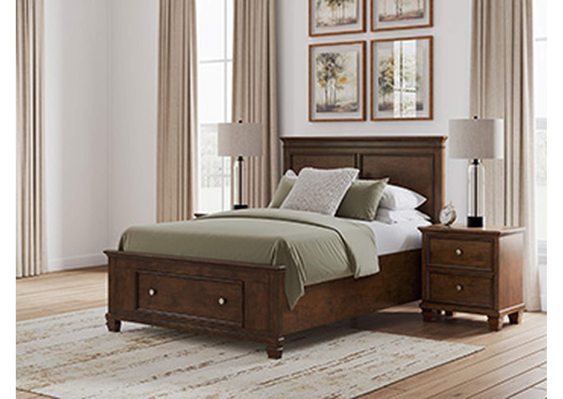 Danabrin Full Panel Storage Bed image 2