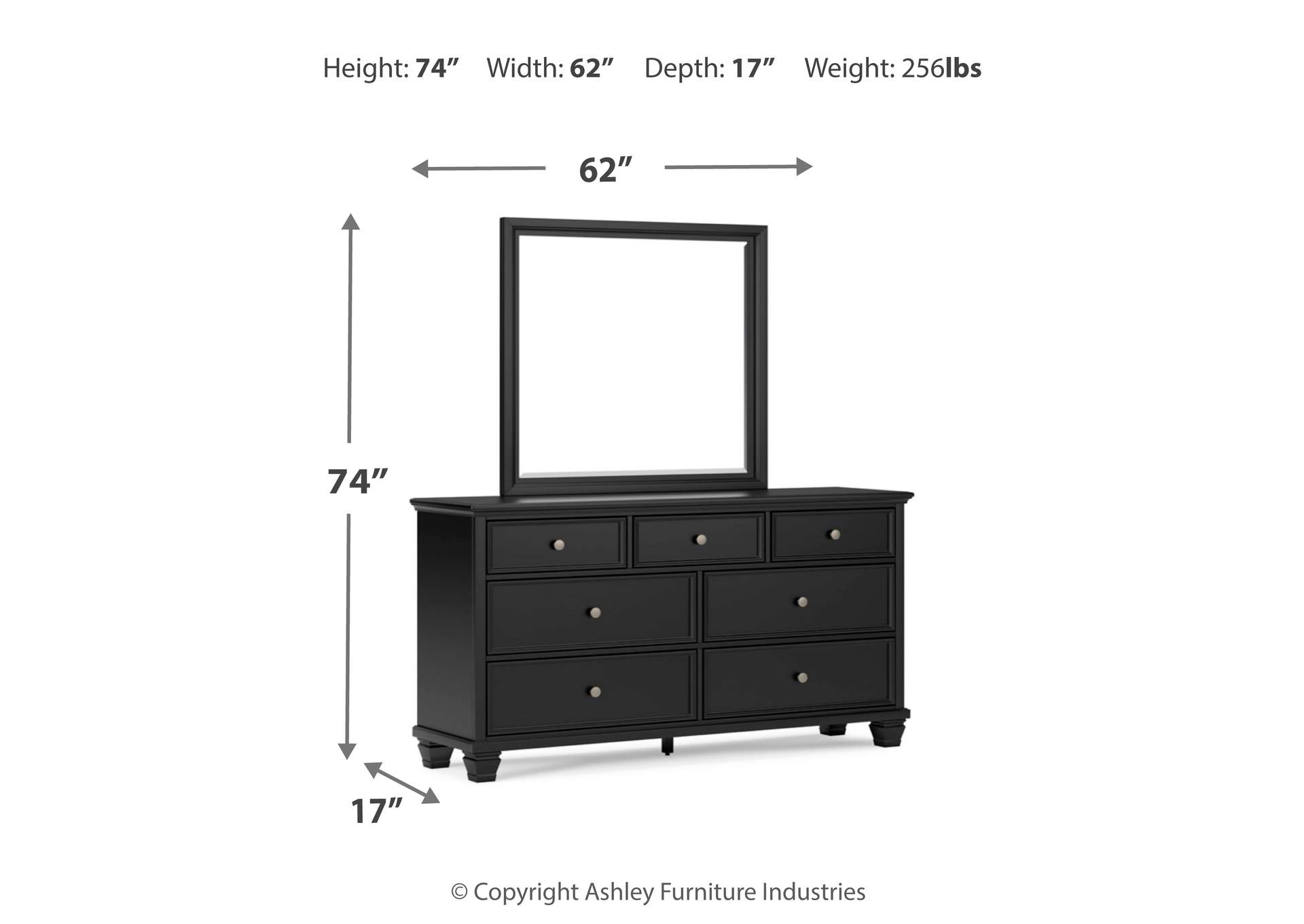 Lanolee Dresser and Mirror image 14