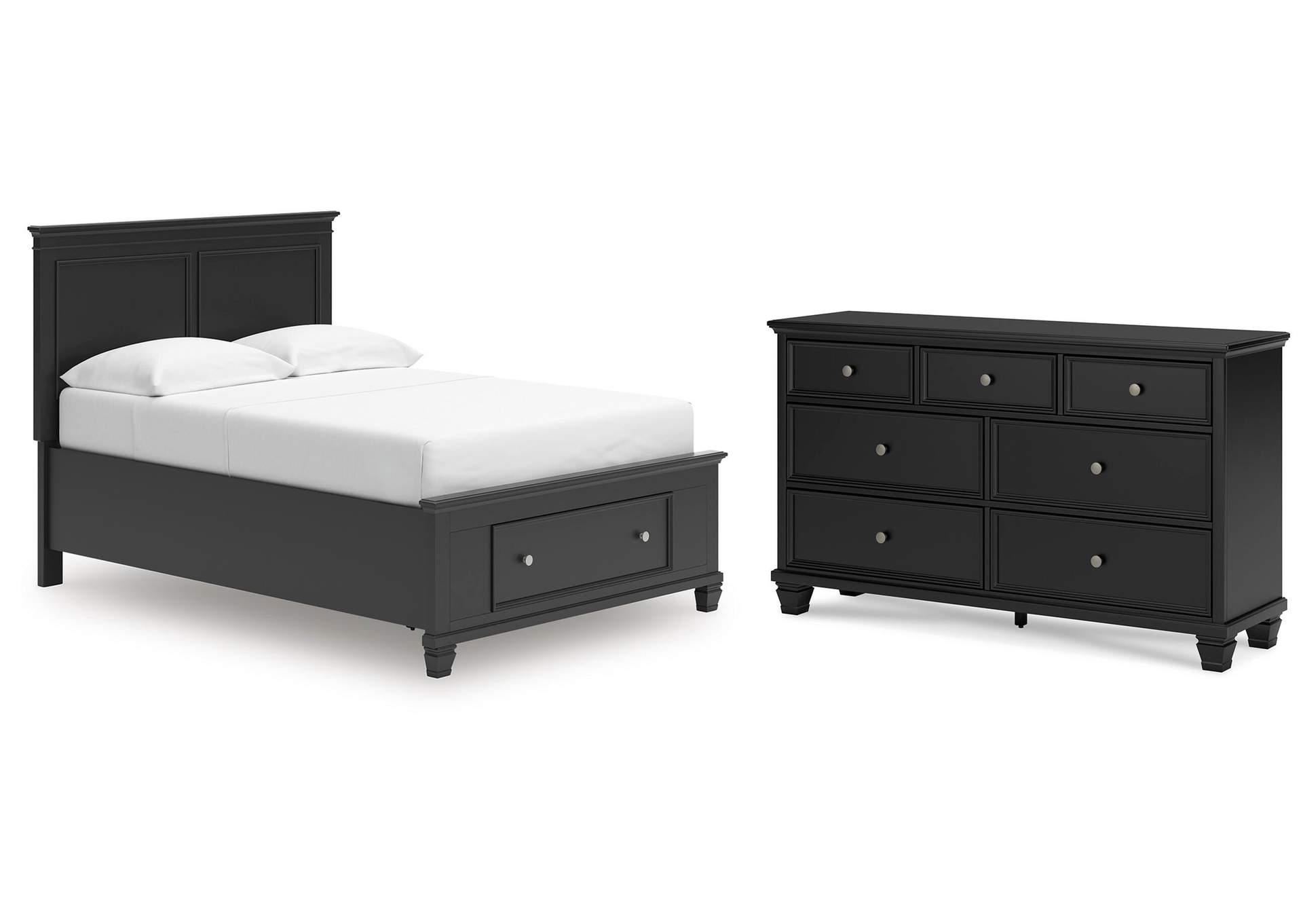 Lanolee Full Panel Storage Bed and Dresser image 1