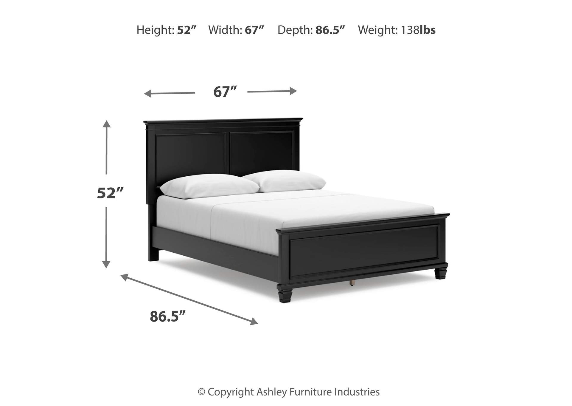Lanolee Queen Panel Bed image 9