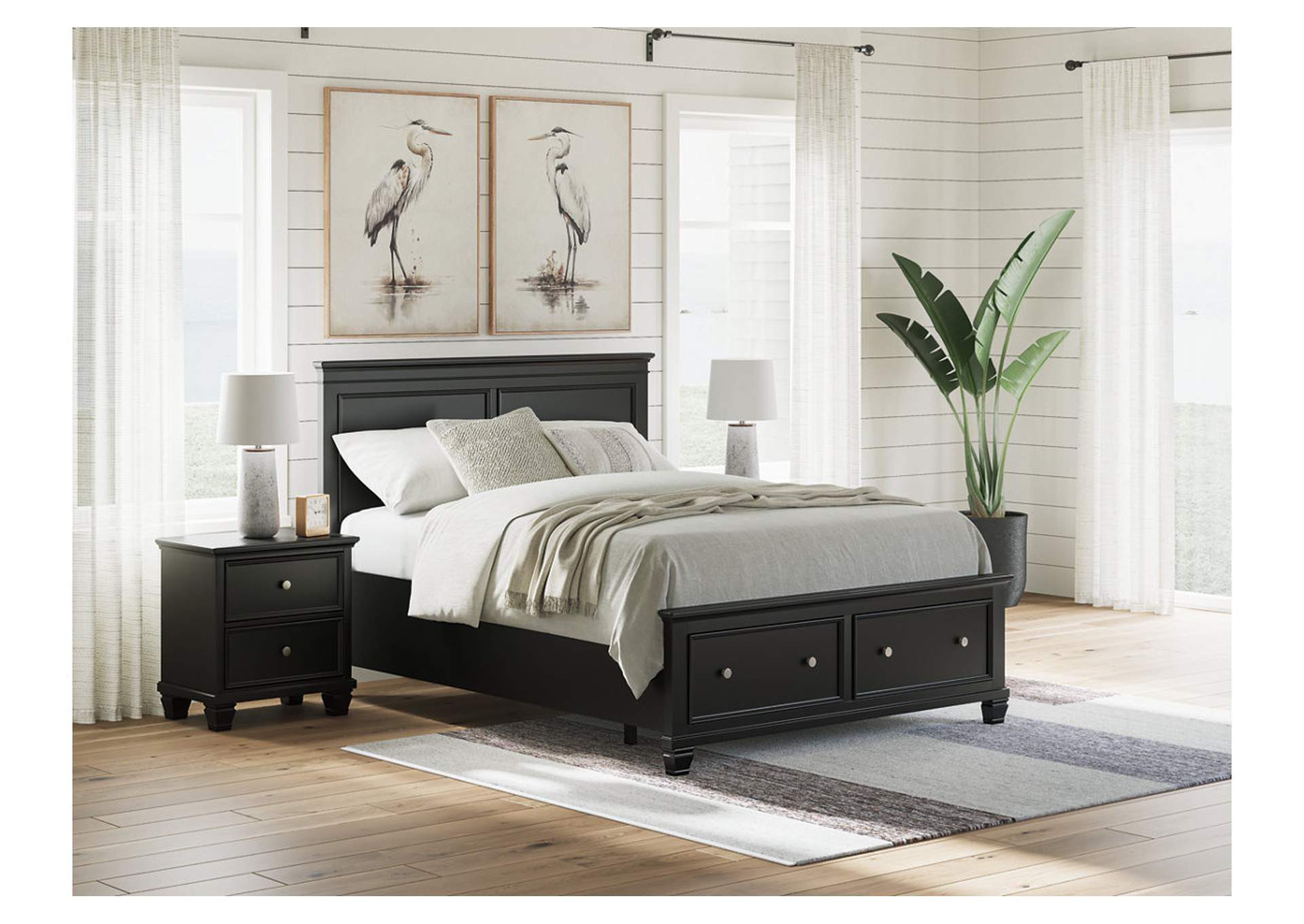 Lanolee Queen Panel Storage Bed image 2