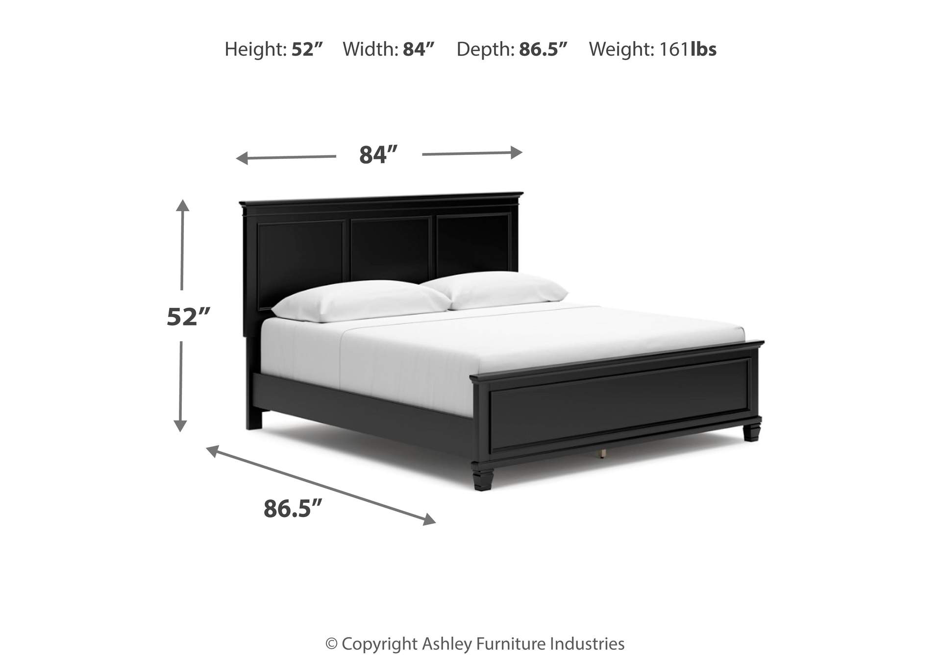 Lanolee King Panel Bed image 10