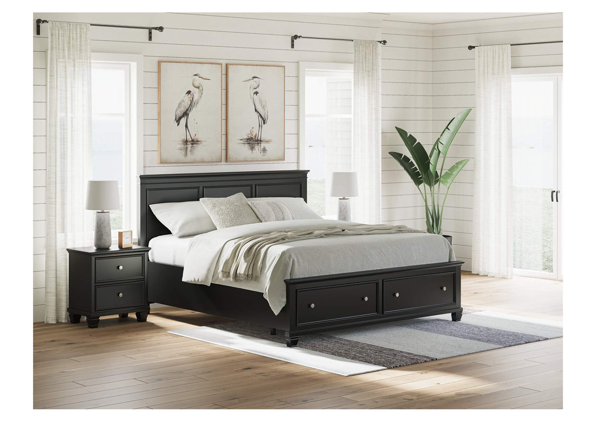 Lanolee California King Panel Storage Bed image 2