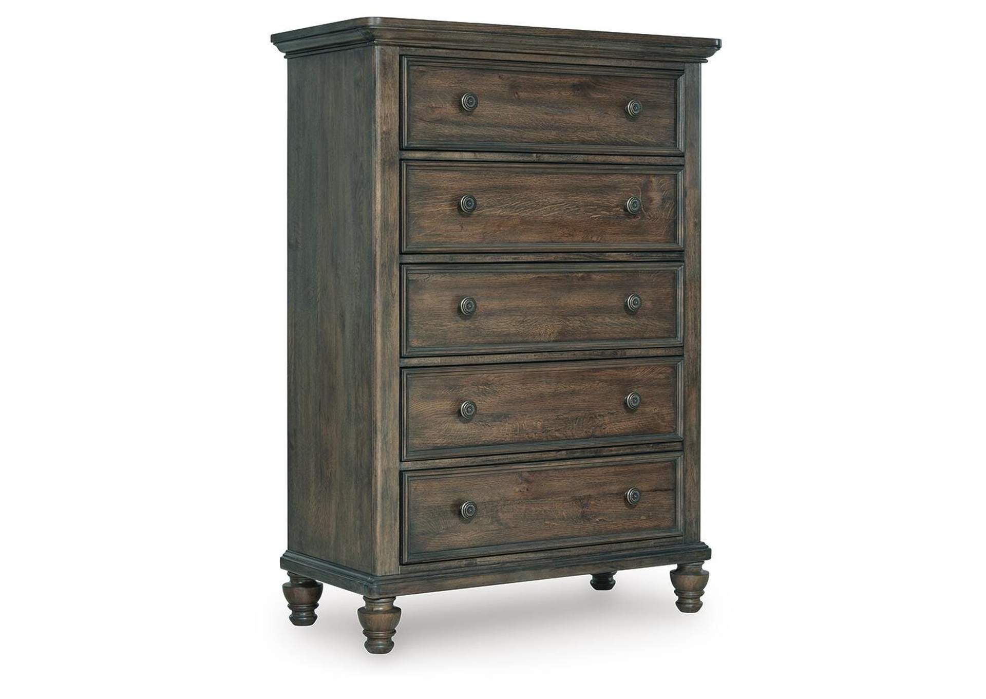 Veramond California King Upholstered Panel Bed with Mirrored Dresser and Chest image 4
