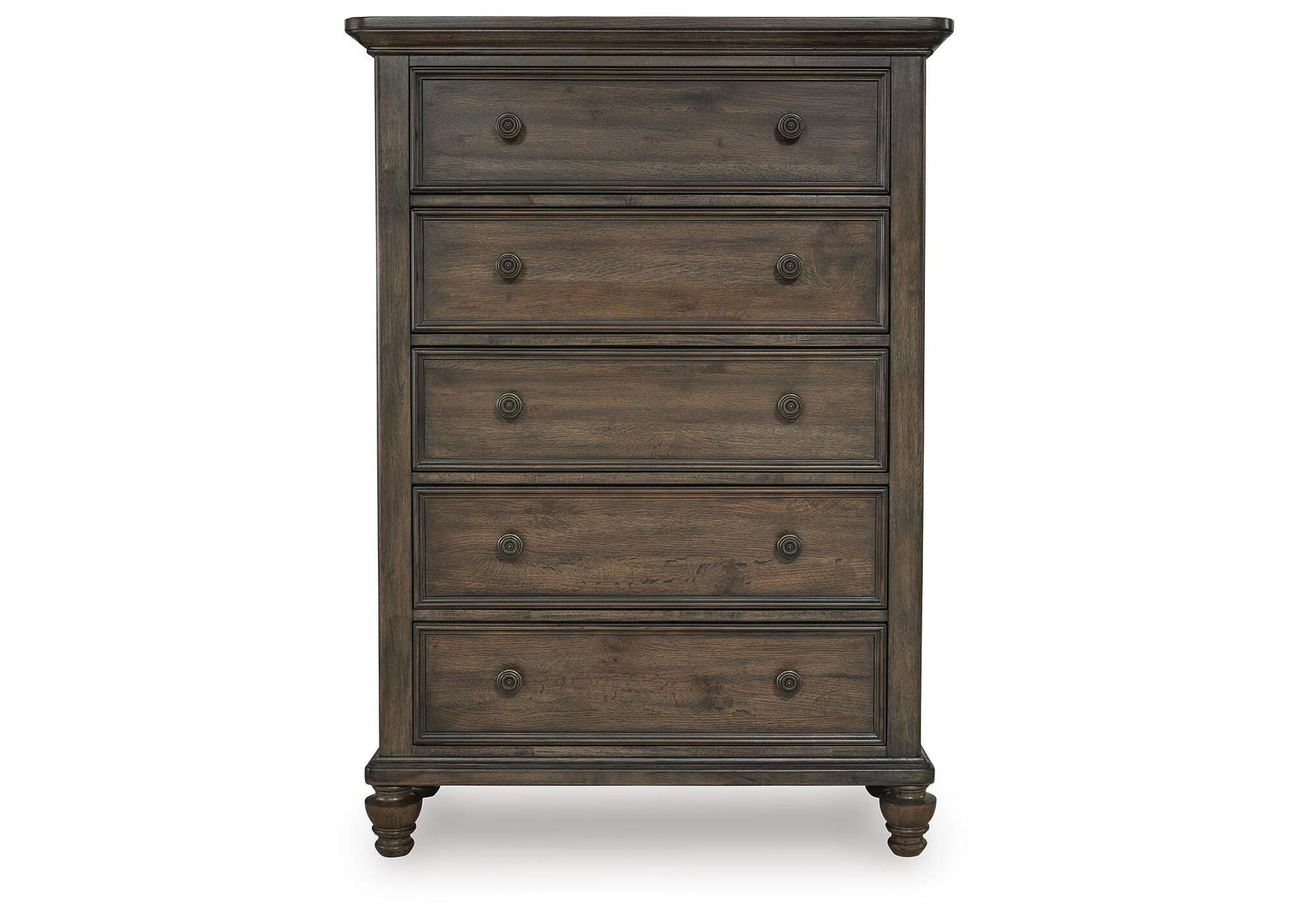 Veramond Queen Upholstered Panel Bed with Mirrored Dresser, Chest and Nightstand image 24