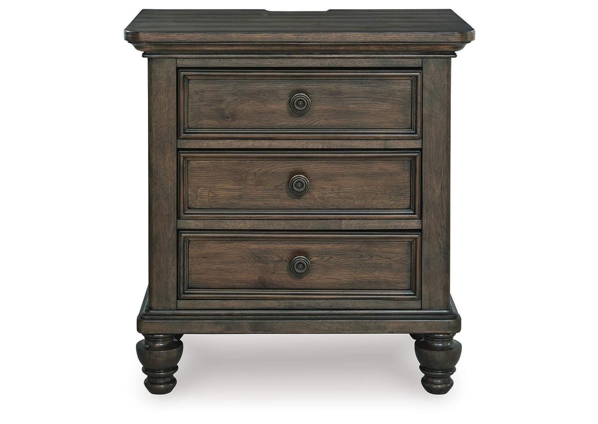 Veramond King Upholstered Panel Bed with Mirrored Dresser and Nightstand image 9
