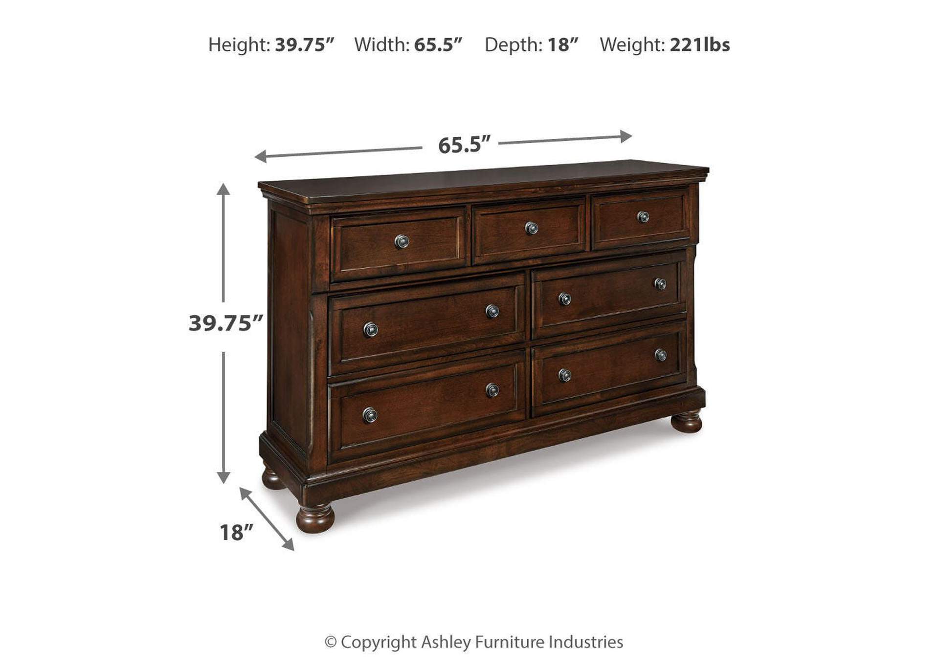 Porter King Panel Bed with Dresser image 12