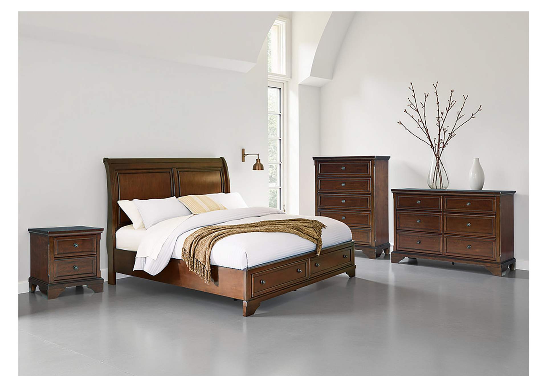 Trellington Queen Sleigh Storage Bed image 2