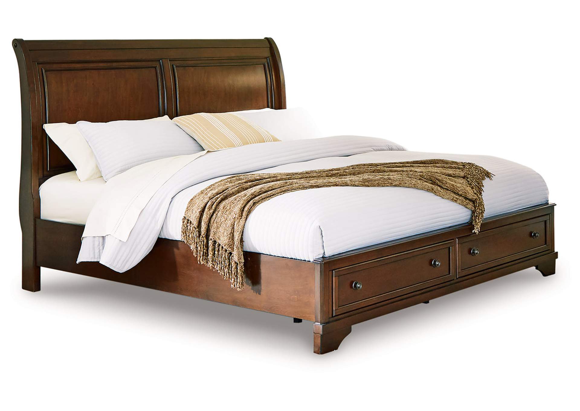 Trellington Queen Sleigh Storage Bed image 1