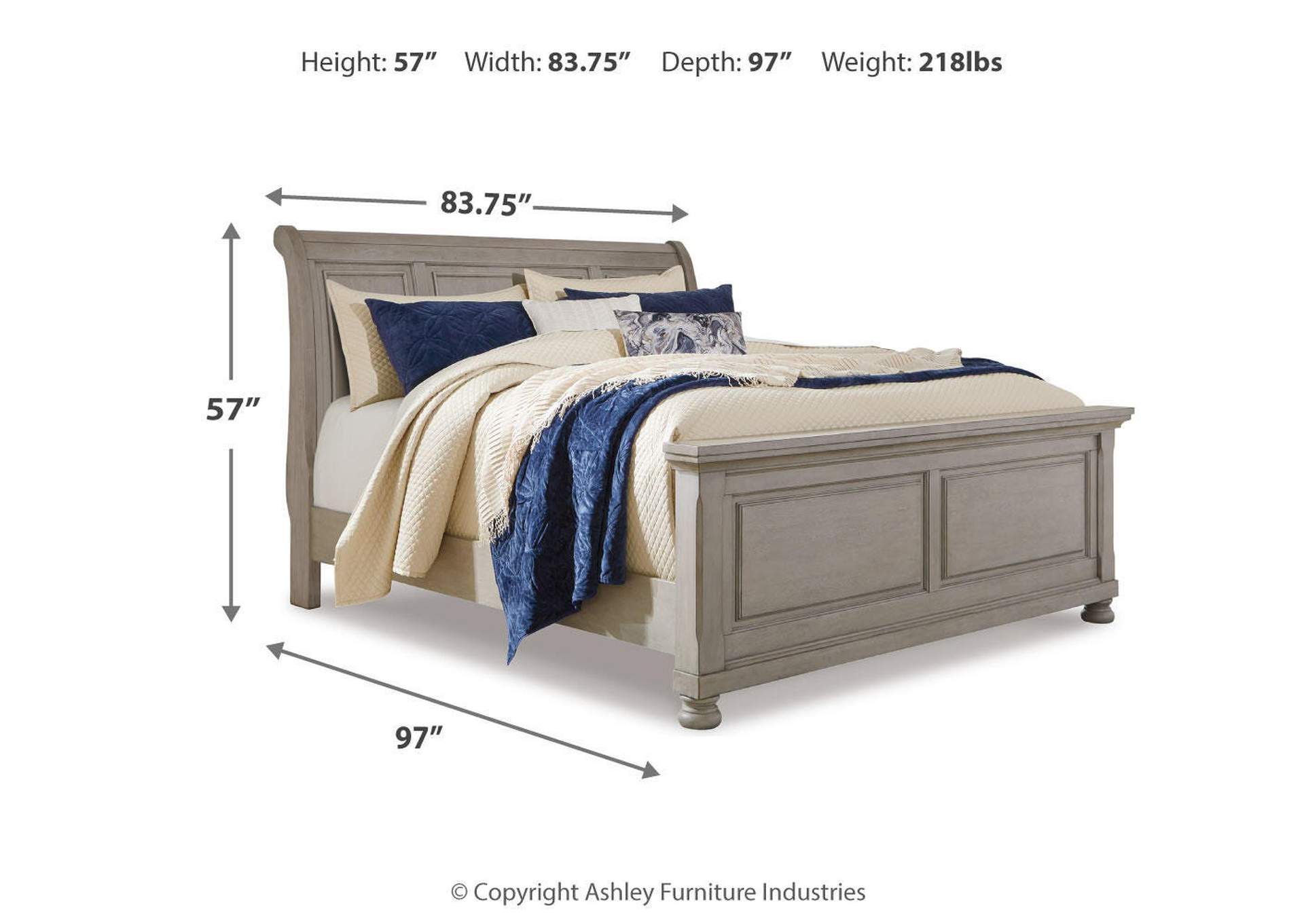 Lettner King Sleigh Bed image 6