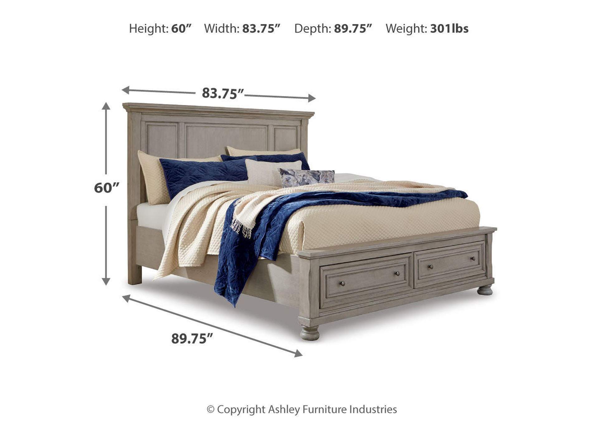Lettner King Panel Storage Bed image 5