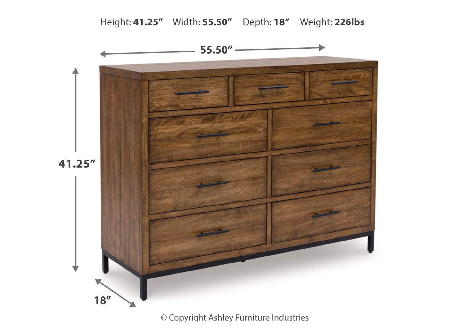 Steenlage Queen Upholstered Bed with Dresser image 6