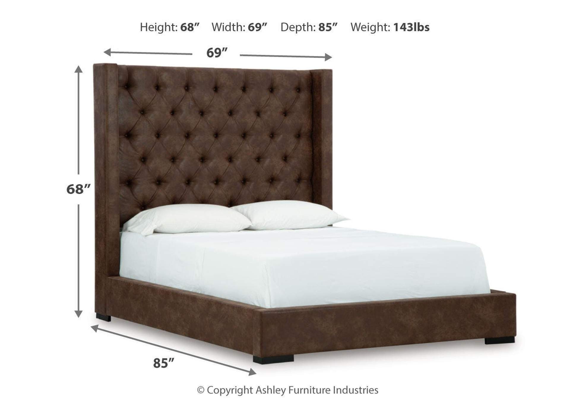 Steenlage Queen Upholstered Bed, Dresser, Mirror and Chest image 9