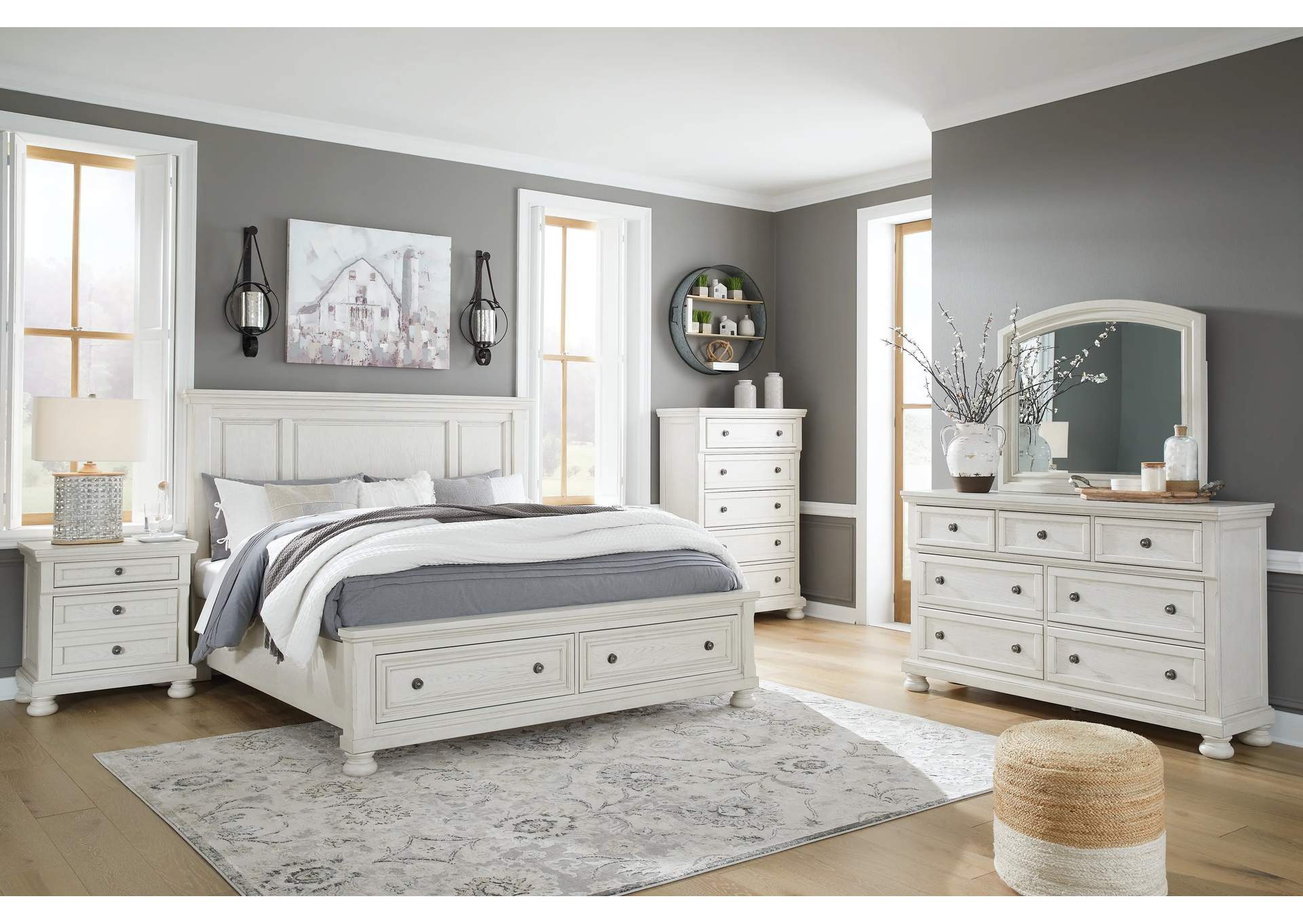 Robbinsdale King Panel Storage Bed image 7