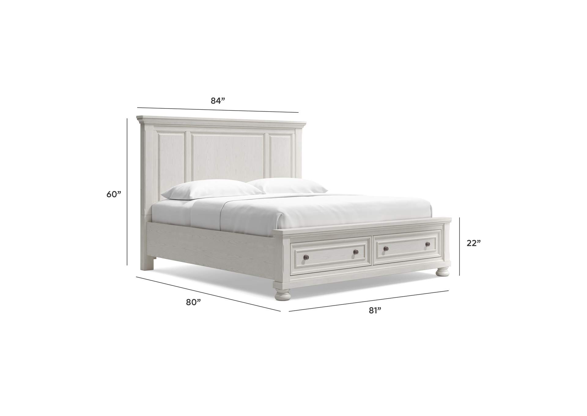 Robbinsdale King Panel Storage Bed image 9