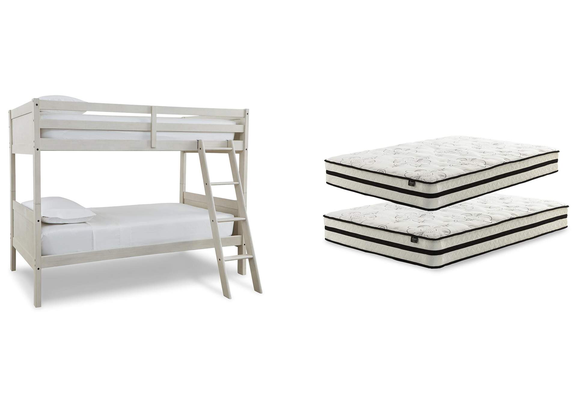 Robbinsdale Bunk Bed and Mattresses image 1