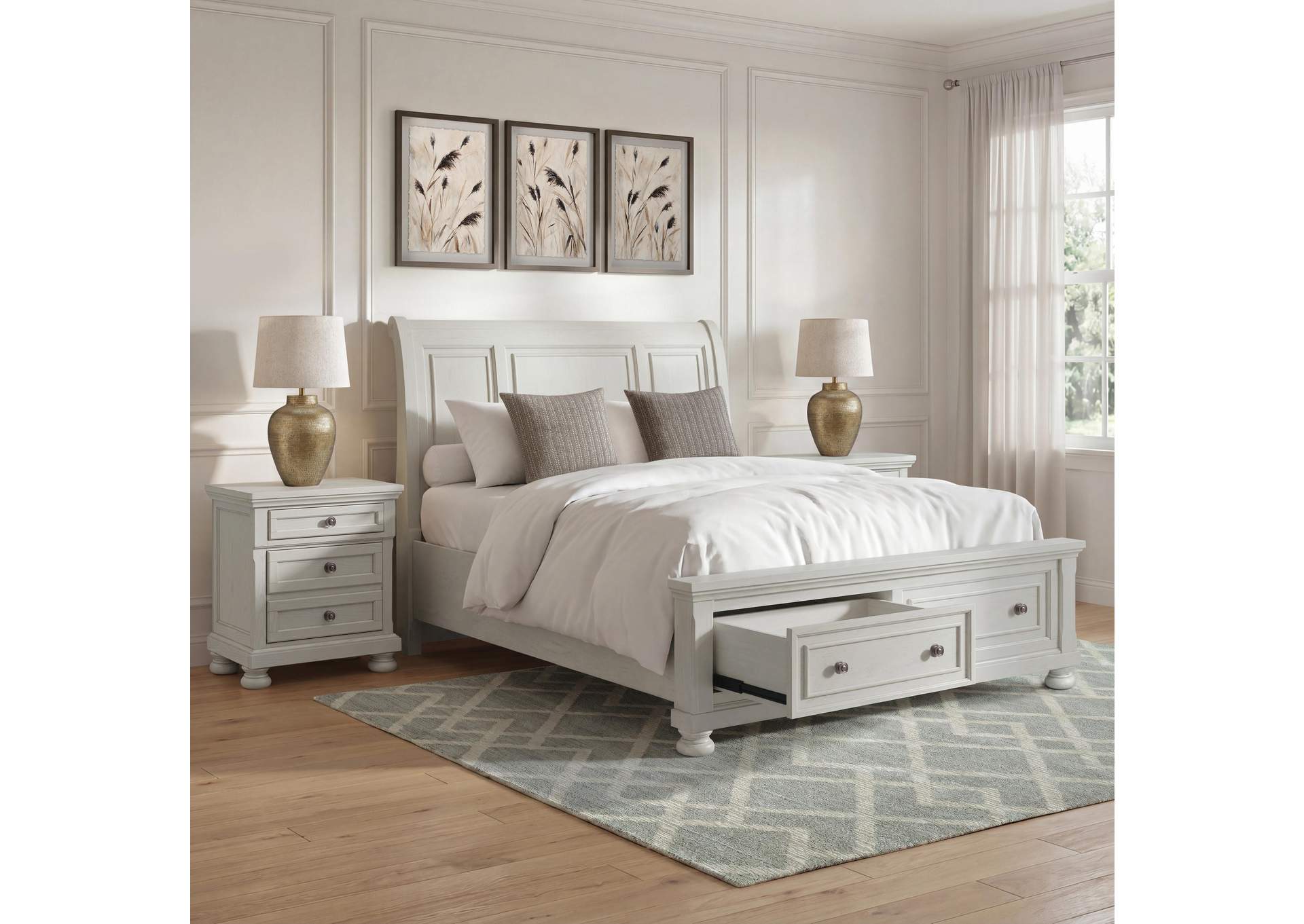 Robbinsdale California King Sleigh Bed with Storage image 7